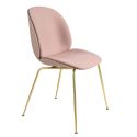 Gubi Beetle Dining Chair - Front Upholstery - Metal Leg Base