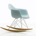 Vitra Eames RAR Plastic Upholstered Rocking Chair