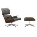 Vitra Eames Lounge Chair & Ottoman - Black Pigmented Walnut