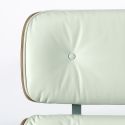 Vitra Eames Lounge Chair & Ottoman - White Pigmented Walnut