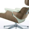 Vitra Eames Lounge Chair & Ottoman - White Pigmented Walnut