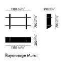 Vitra Rayonnage Mural Shelf