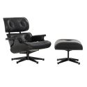 Vitra Eames Lounge Chair & Ottoman - Black Ash