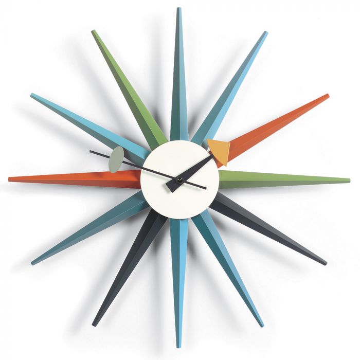 Vitra Sunburst Clock - Multi Coloured
