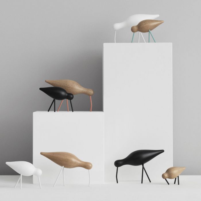 Normann Copenhagen Shorebird - Small Sandpiper - White/White