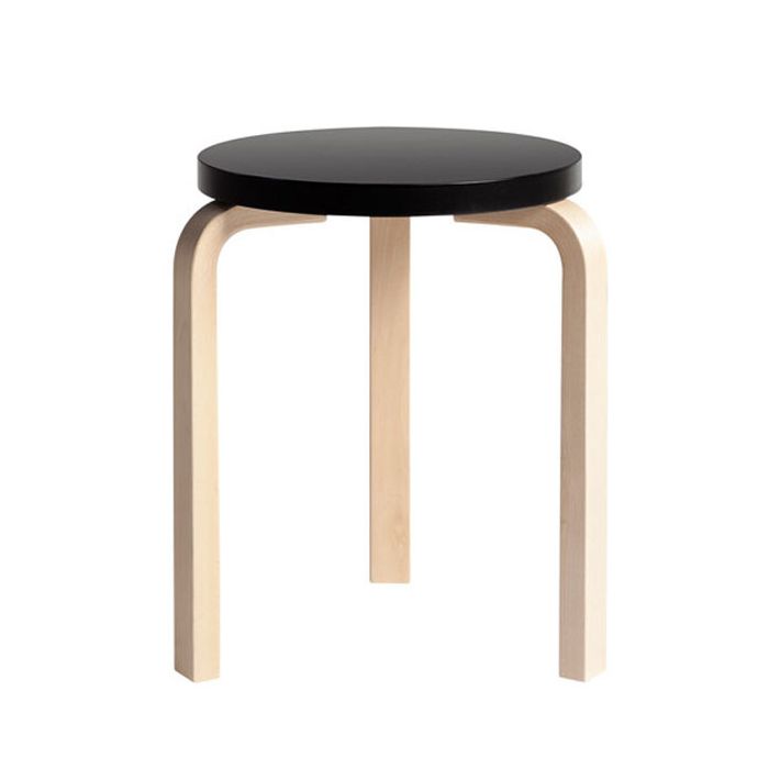 Artek Stool 60 - Black Lacquer