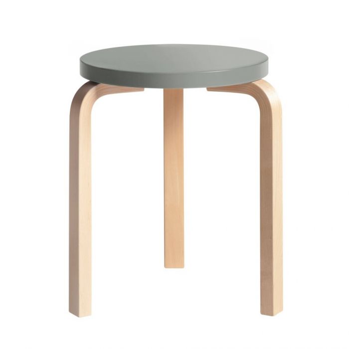 Artek Stool 60 - Grey Lacquer