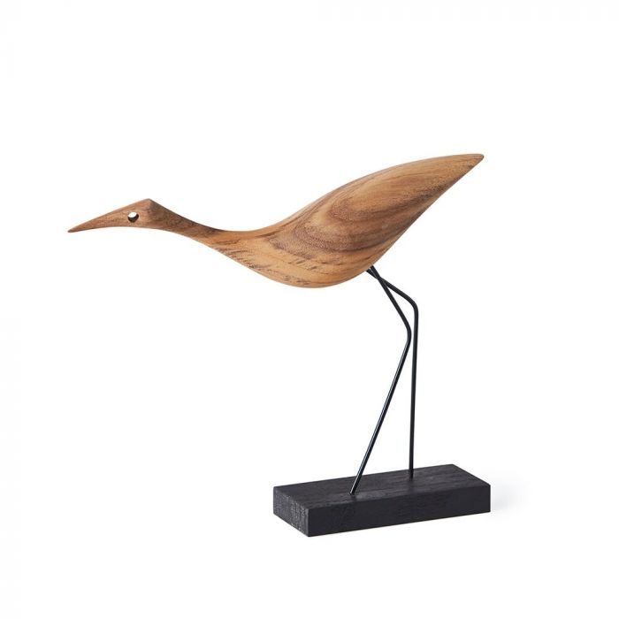 Warm Nordic Beak Birds - Low Heron (Teak)