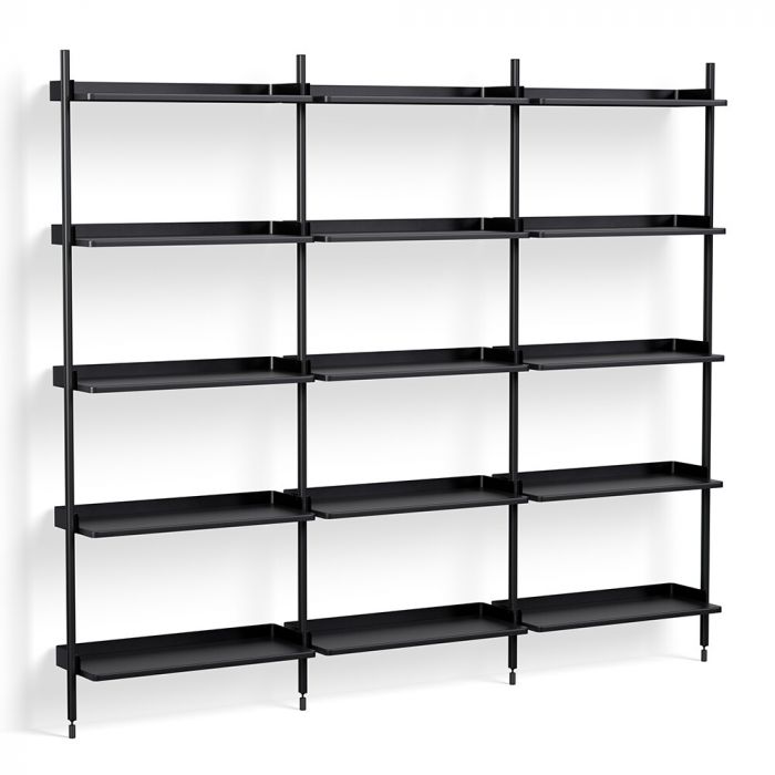 Black and online white shelving unit
