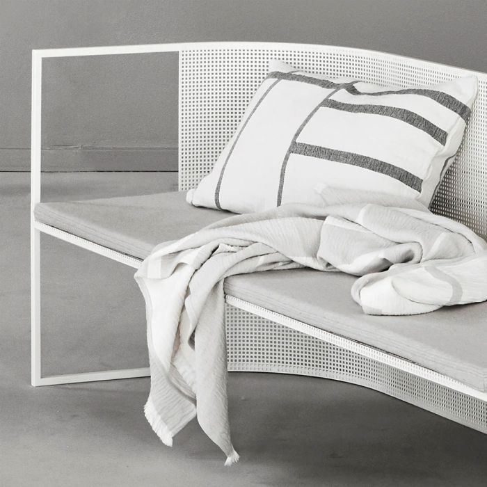 Kristina Dam Architecture Cushion - Off White & Black Melange
