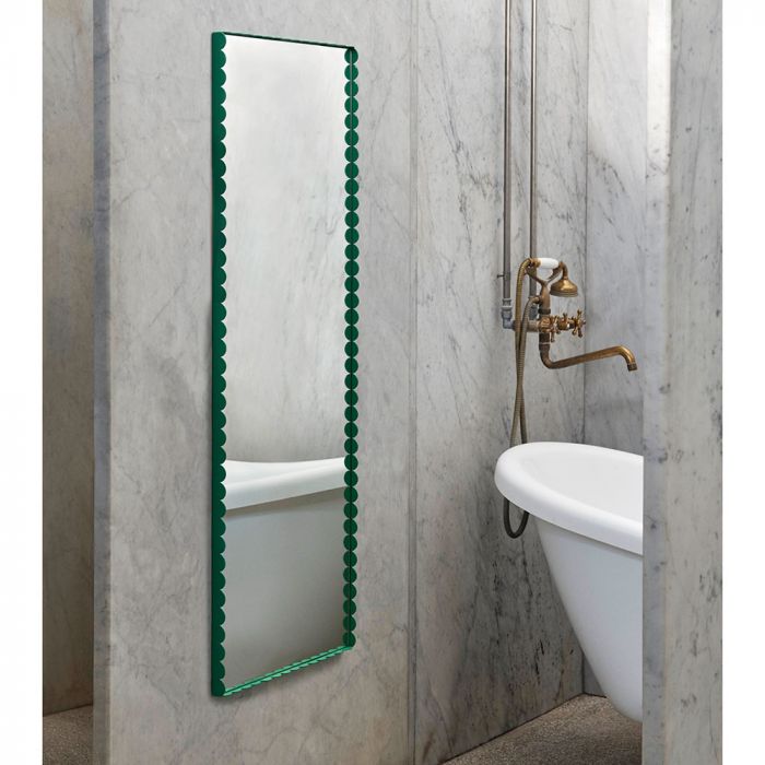 Hay Arcs Mirror Rectangle Medium - Green