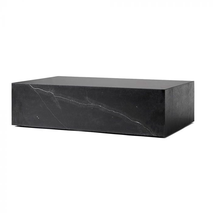 Audo Marble Plinth Low - Black Marquina 