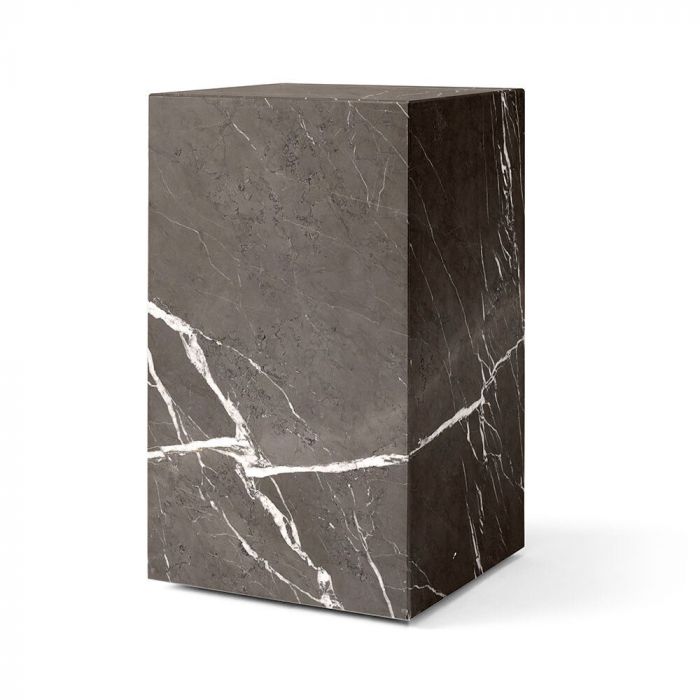 Audo Copenhagen Marble Tall Plinth - Brown & Grey Kendzo