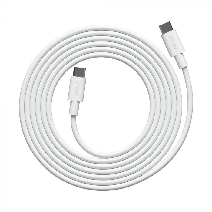 AVOLT x Martinelli Luce USB-C to USB-C Cable - Opal White
