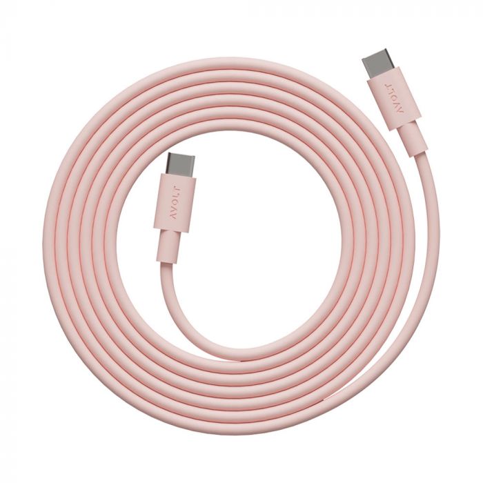 AVOLT Cable 1 USB-C to USB-C - New Pink