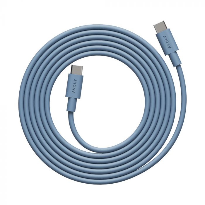 AVOLT Cable 1 USB-C to USB-C - Shark Blue