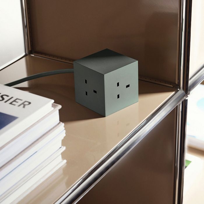 AVOLT Square 1 UK Power Extension Lead - Oak Green