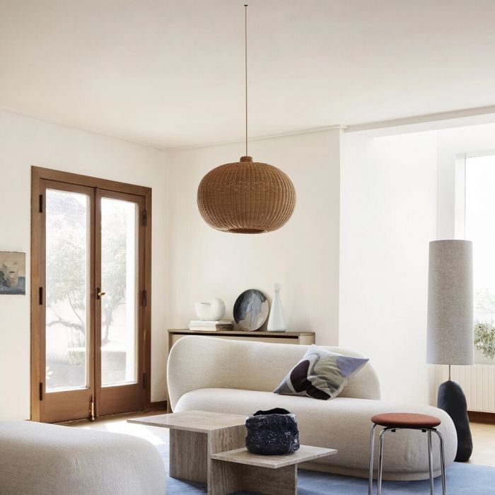 Ferm Living Braided Lamp Belly Shade Utility Design Uk Ferm Living Braided Lamp Belly Shade, Living Room Lamp Shades Next