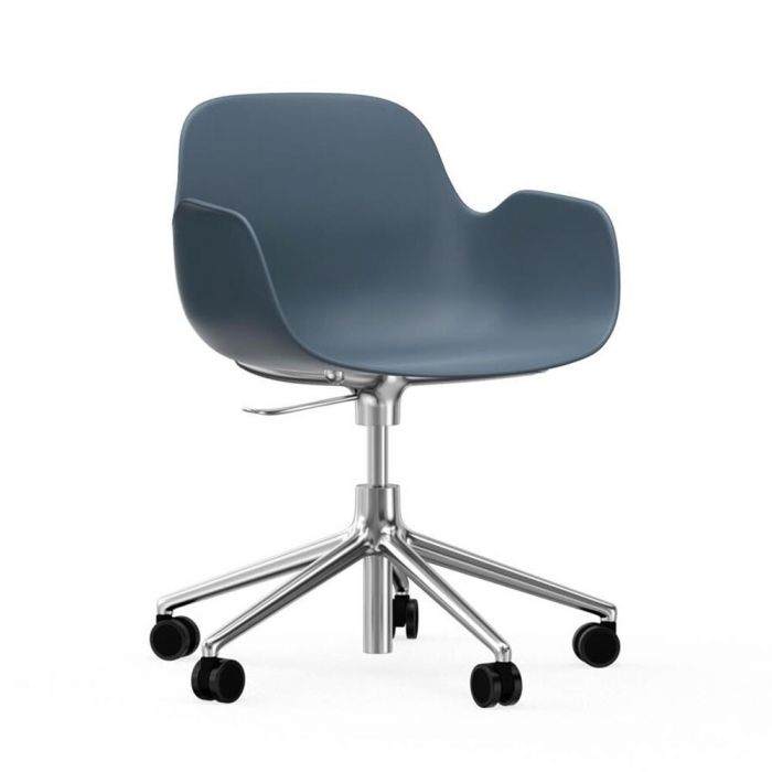 Normann Copenhagen Form Swivel Armchair with Castors 