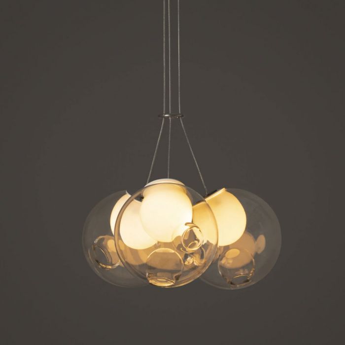 Bocci 28.3 Cluster Pendant - Clear & White
