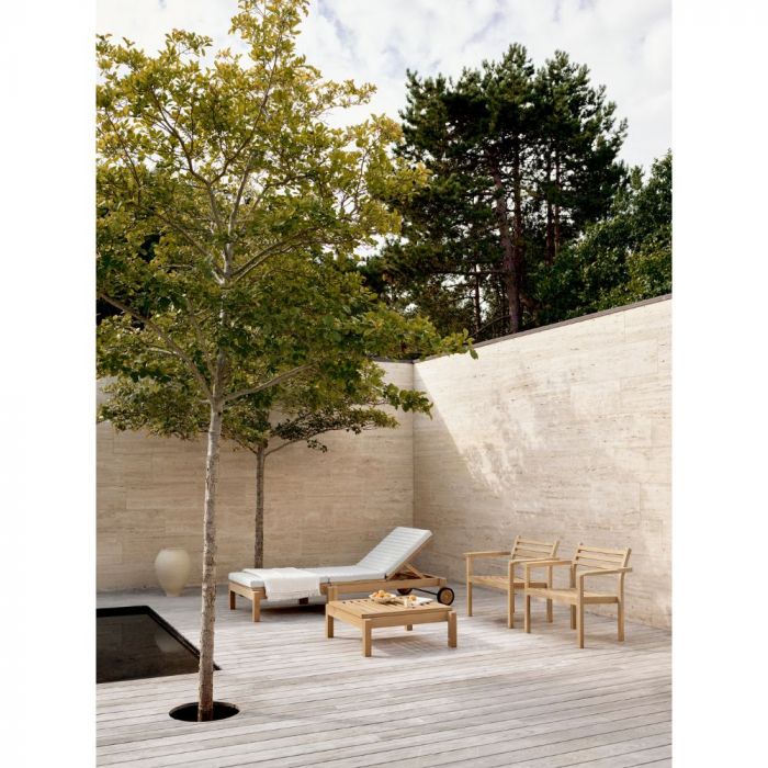 Carl Hansen & Son AH604 Outdoor Lounger and Footrest