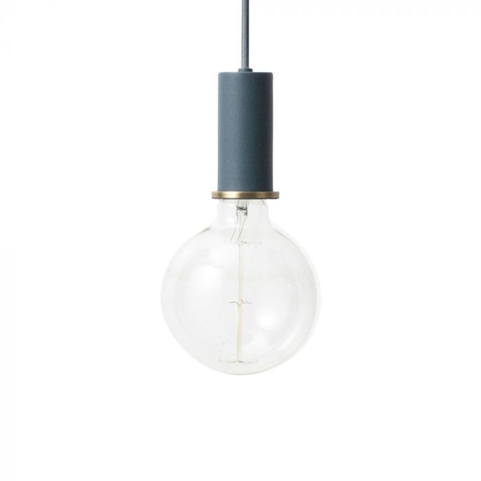 Ferm Living Collect Socket Pendant Low Dark Blue