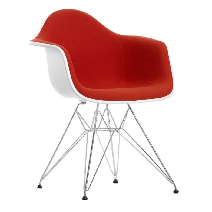 Vitra Eames DAR Plastic Upholstered Armchair