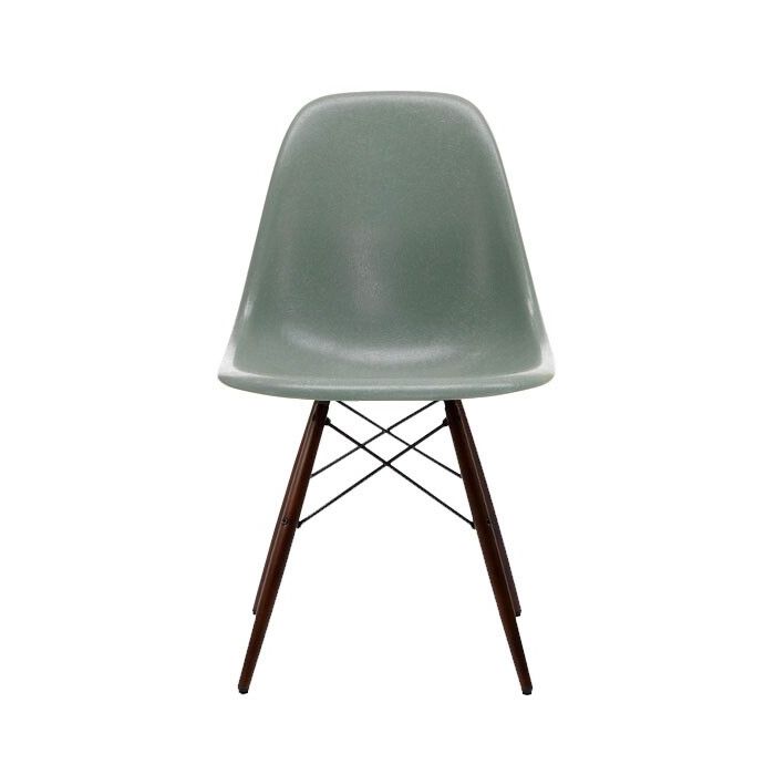 Vitra Eames DSW Fiberglass Chair, Sea Foam Green