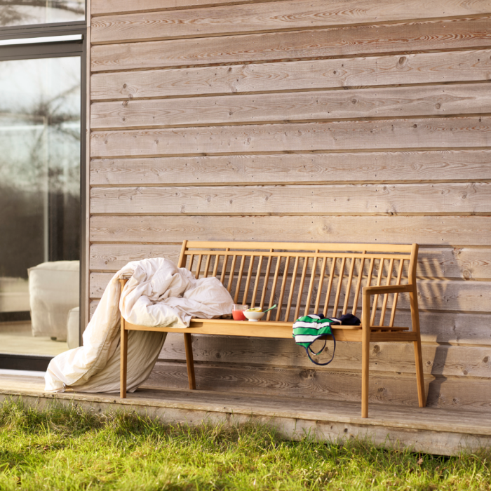 FDB Møbler M12 Sammen Garden Bench with Back