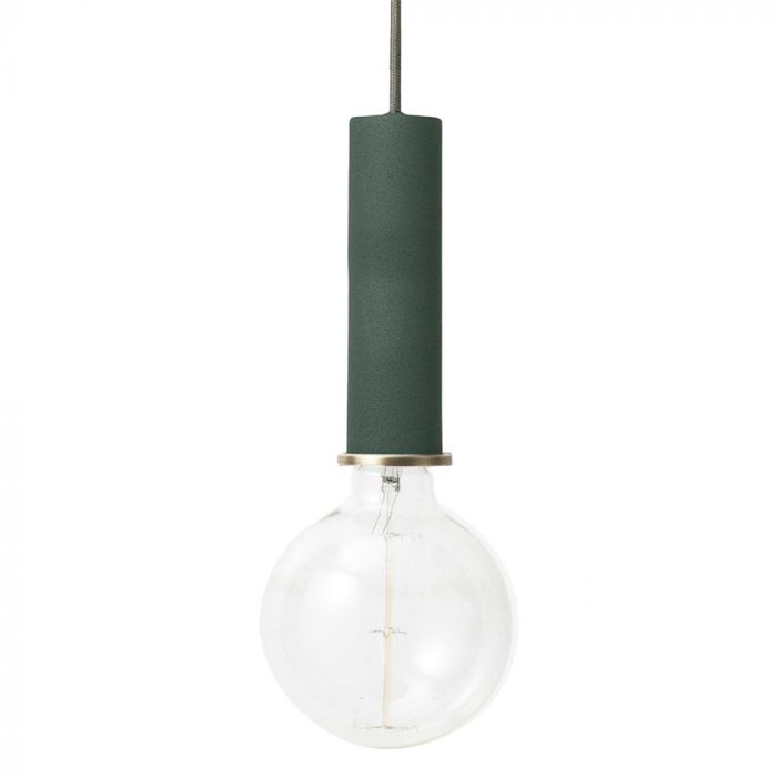Ferm Living Collect Socket Pendant High Dark Green