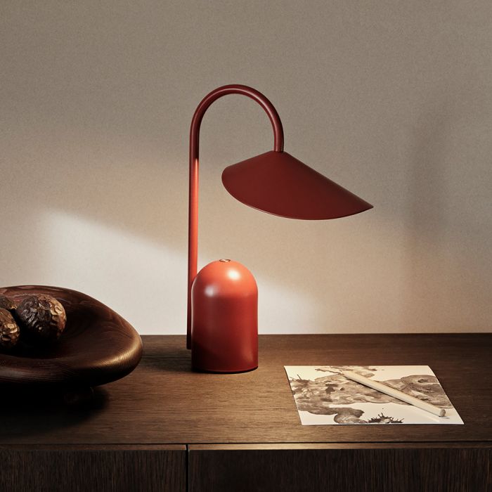 Ferm Arum Portable Lamp, Oxide Red