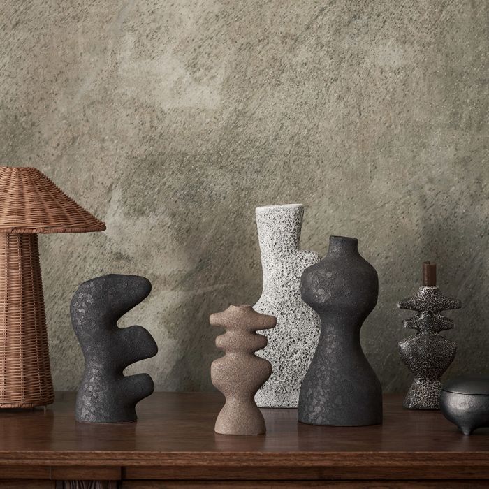 Ferm Living Yara Vase - Medium, Rustic Iron