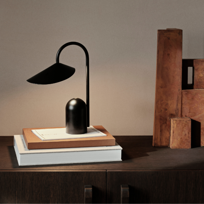 Ferm Arum Portable Lamp, Black