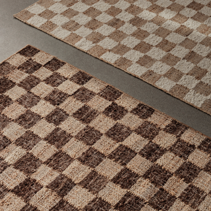 Ferm Living Check Wool Jute Rug