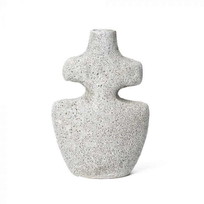 Ferm Living Yara Candle Holder - Medium Grey Pumice