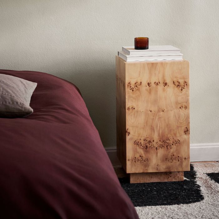 Burl side best sale table