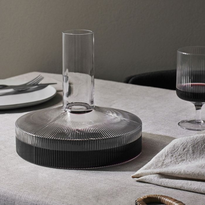 Ferm Living Ripple Wine Carafe - Clear