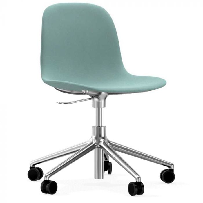 Normann Copenhagen Form Upholstered Swivel Chair with Castors 