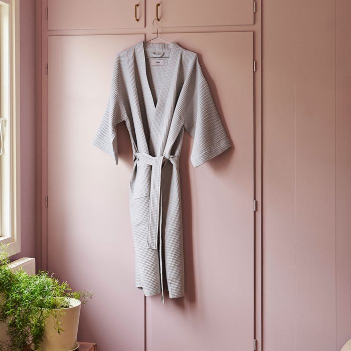 HAY Waffle Bathrobe - Grey