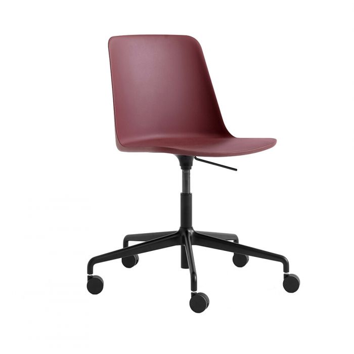 &Tradition Rely Chair HW28 - Swivel Base with Castors and Gas Lift