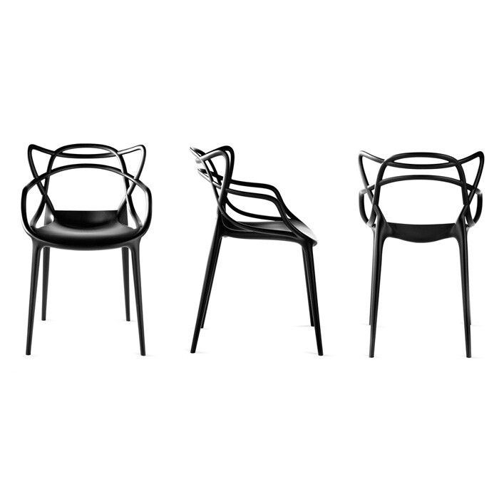 Kartell Masters Dining Chair Utility, Kartell Masters Chair Black