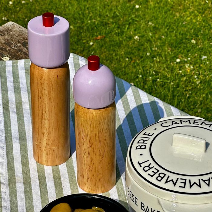 MAEGEN Salt & Pepper Grinder - Lilac & Red