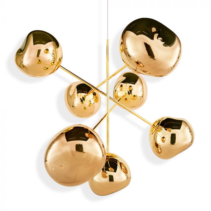 Tom Dixon Large Melt Chandelier - Gold