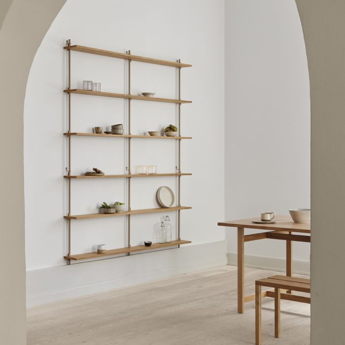 MOEBE Wall Mounted Shelving System WS.200.2.B