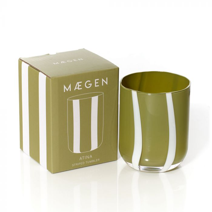 MAEGEN Atina Tumbler - Olive & White