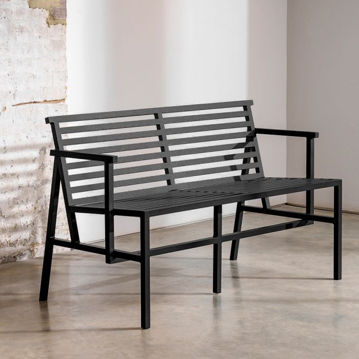 NINE 19 Outdoors Dining Bench - Black