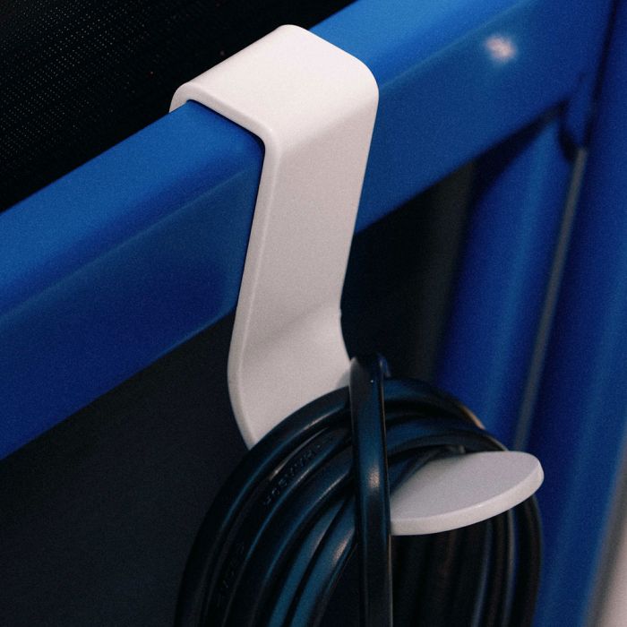 Pedestal Hook Mount - Pearl White