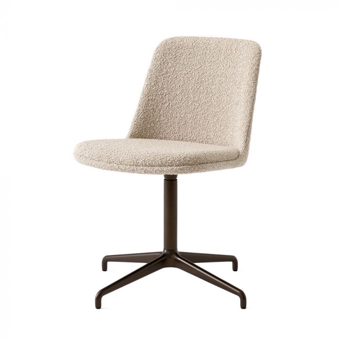 &Tradition Rely Chair HW19 - Upholstered with Seat Cushion and Swivel Base