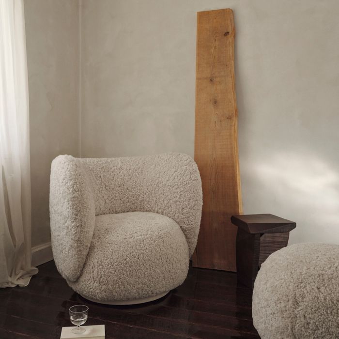 Ferm Living Rico Lounge Chair - Sheepskin 