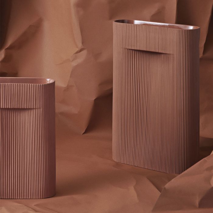 Muuto Ridge Vase 35cm Terracotta